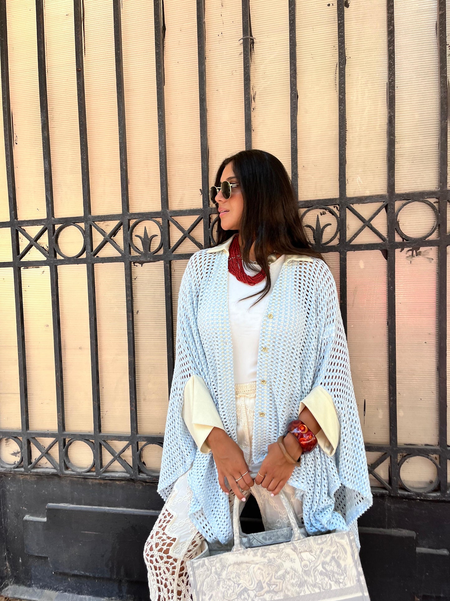 Crochet light blue