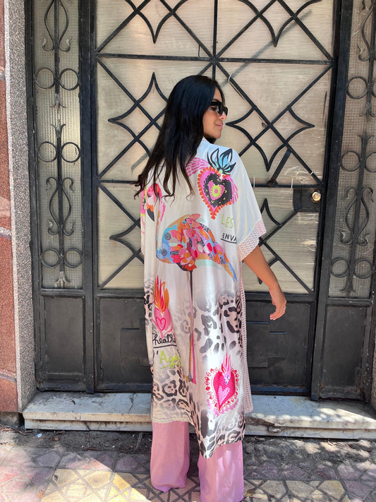 Vintage rose kimono