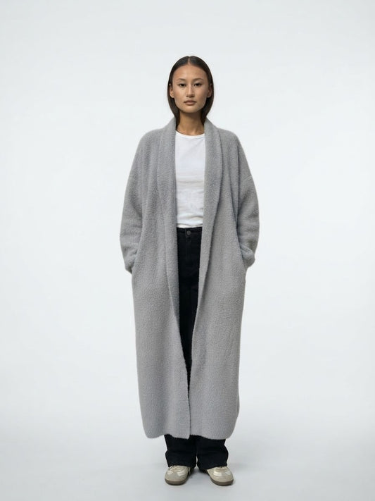 Cardigan fur light grey