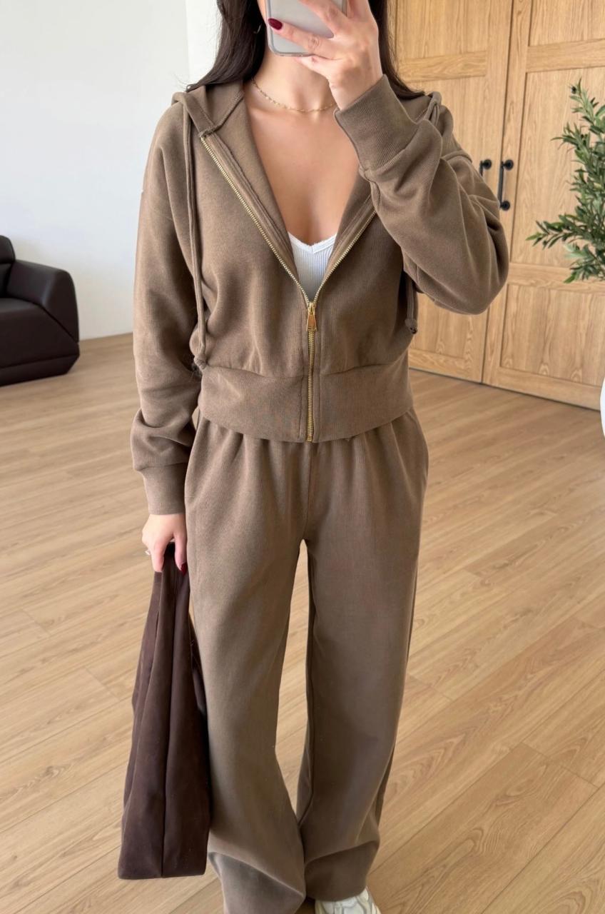 Set cafe plain suede
