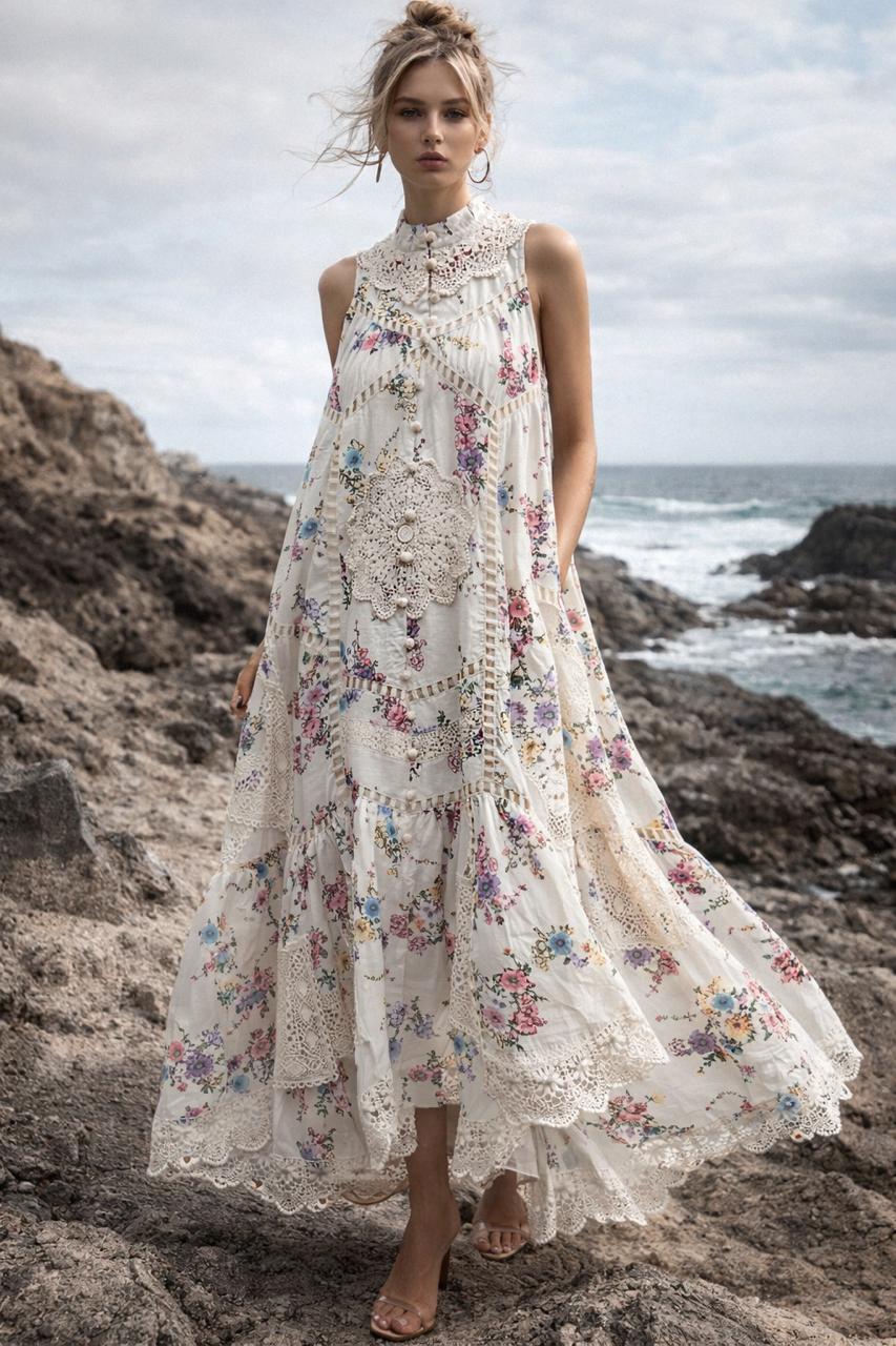 Dress embroidery floral