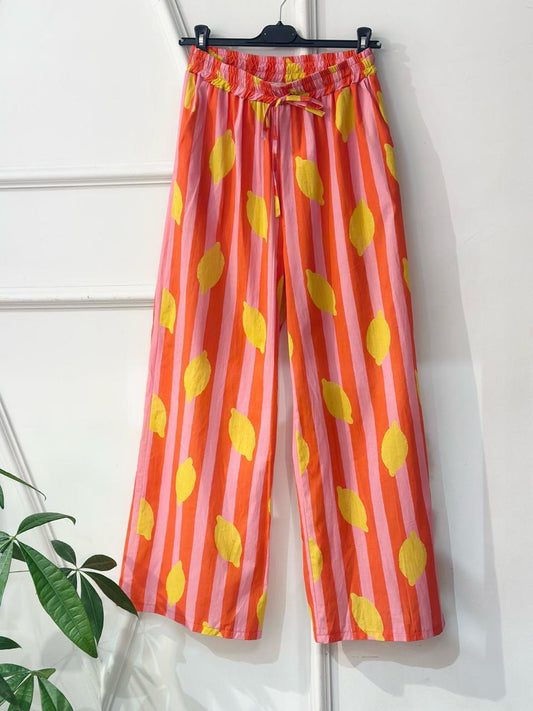 Lemon pants orange