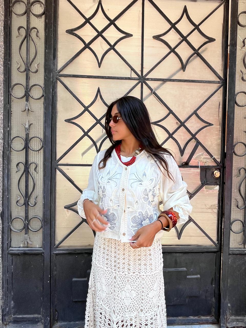 Blouse back crochet
