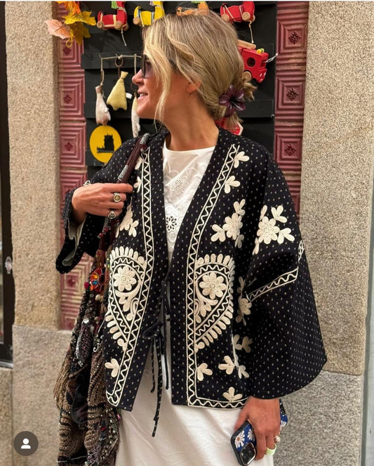 Embroidery black