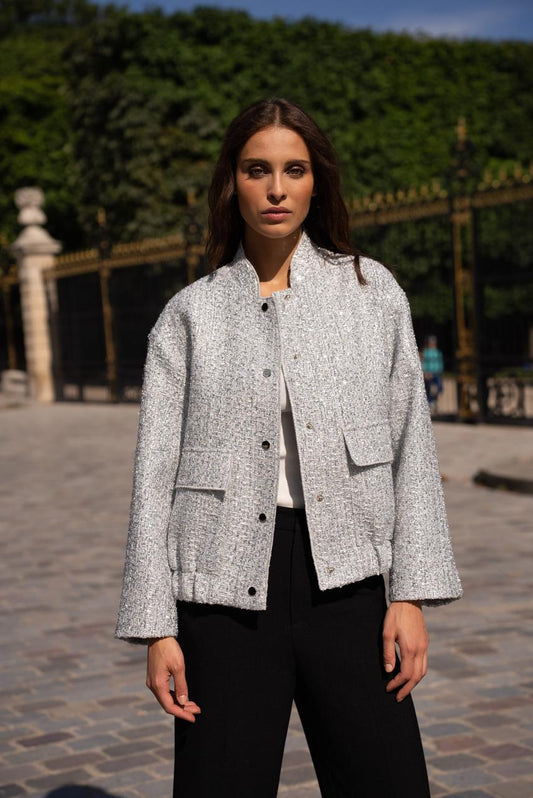 Jacket sequins Silver
