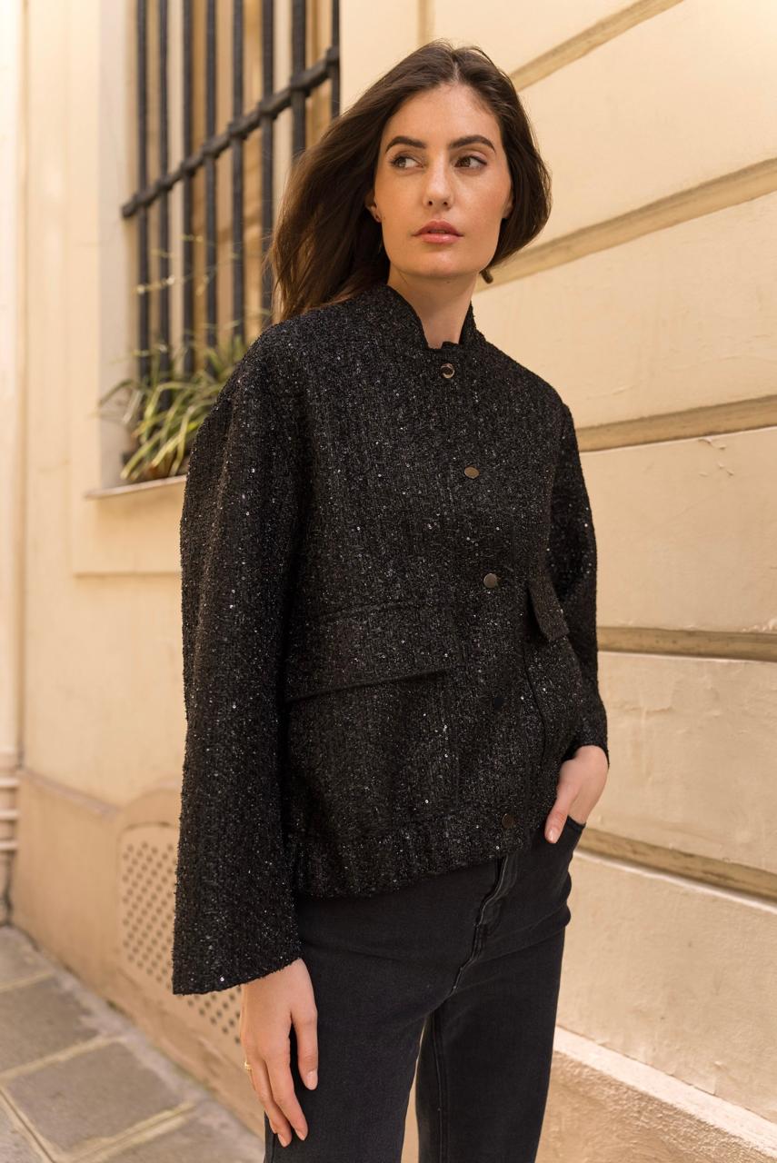 Black sequins jacket