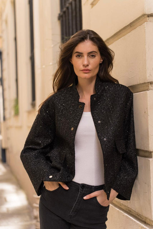 Black sequins jacket