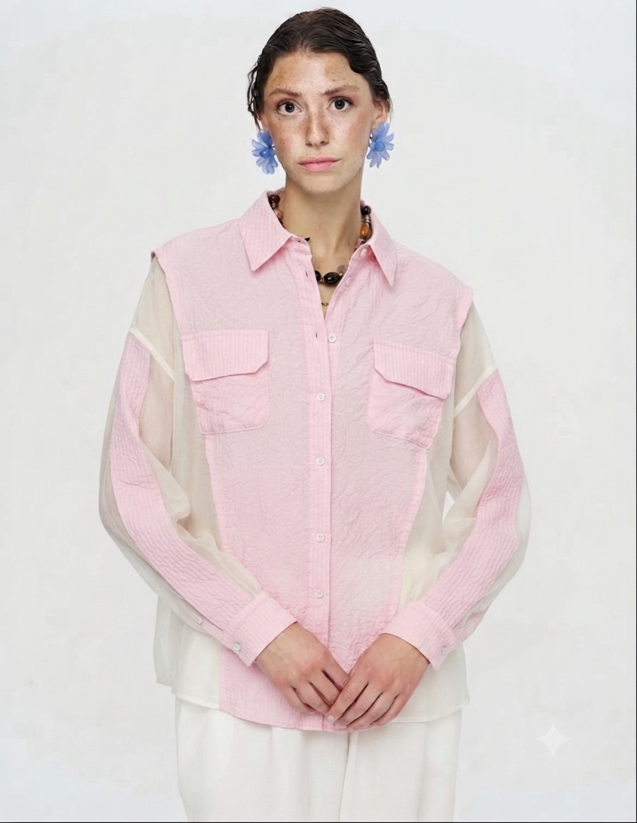 Shirt stripe rose side