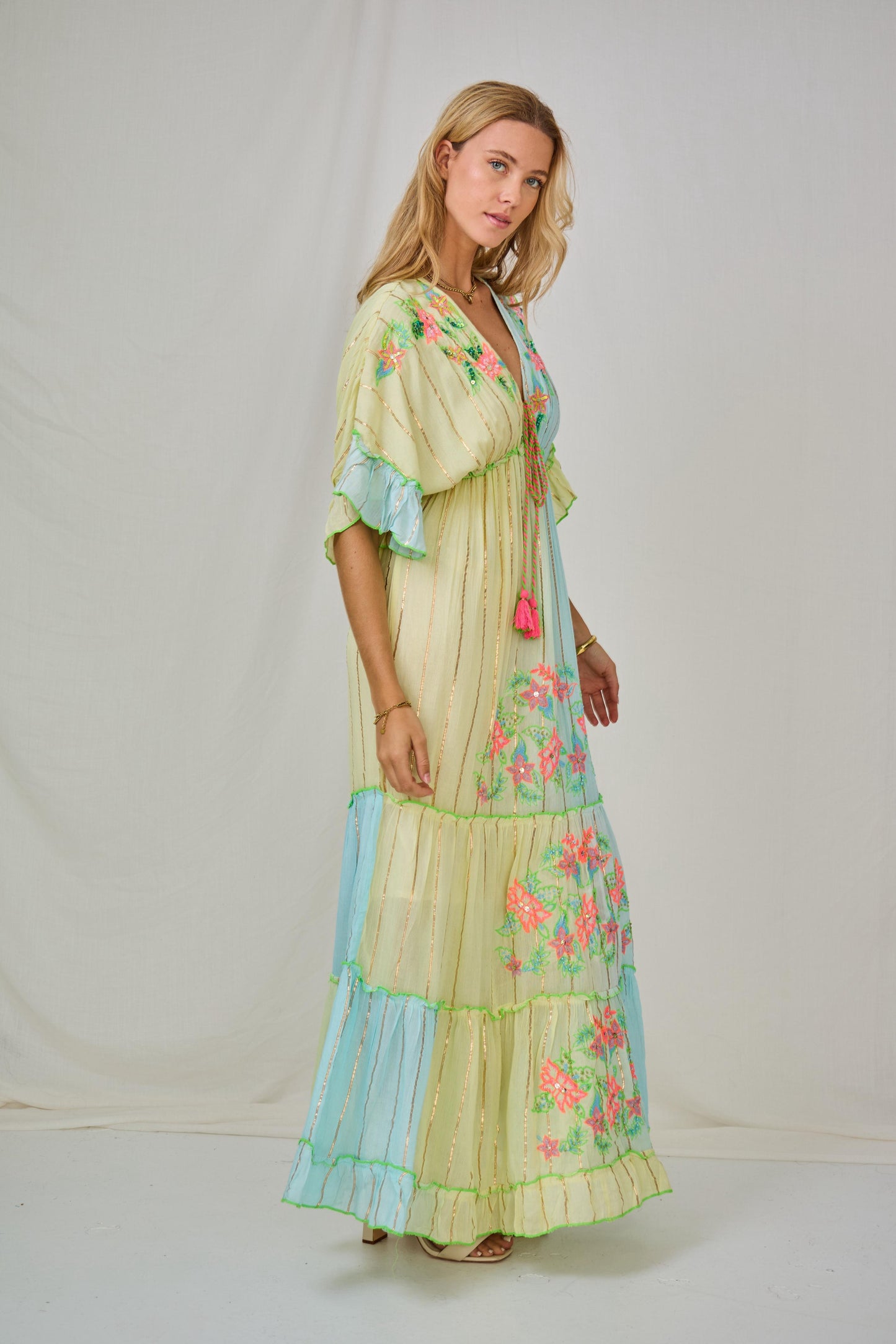 Colorful Embroidery Dress