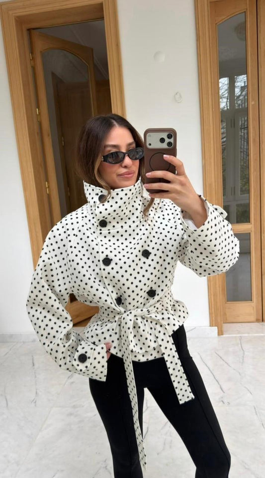 Jacket polka scuba