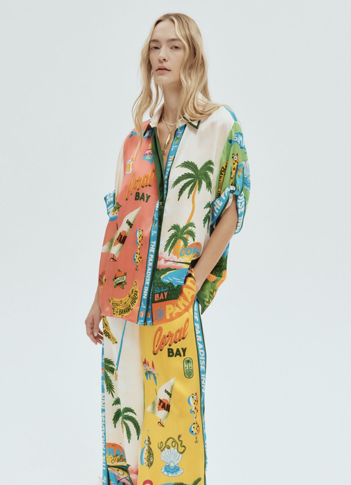 Colorful Pants Purple Set