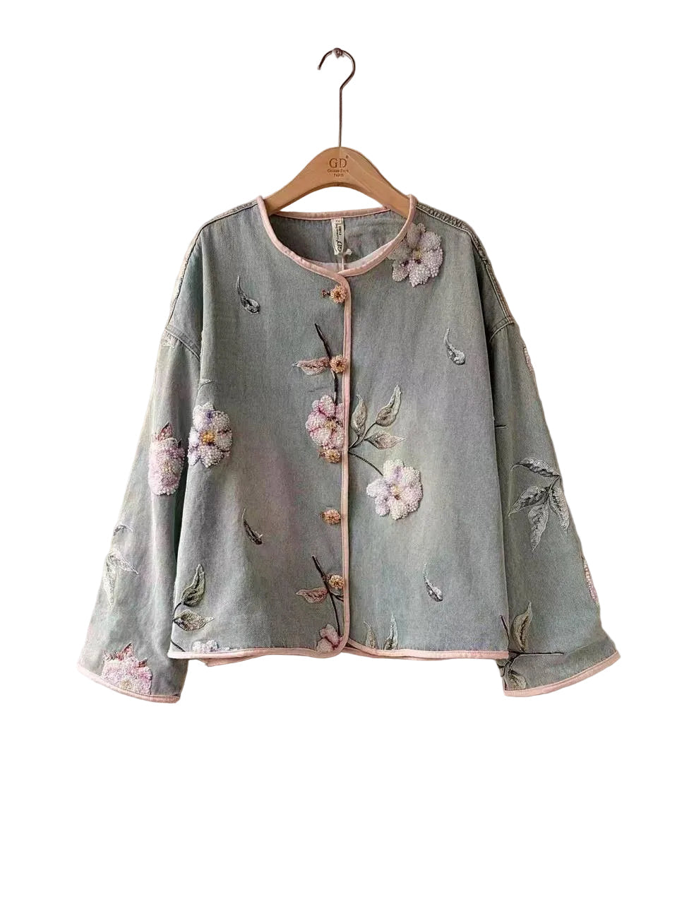 Jacket embroidery denim
