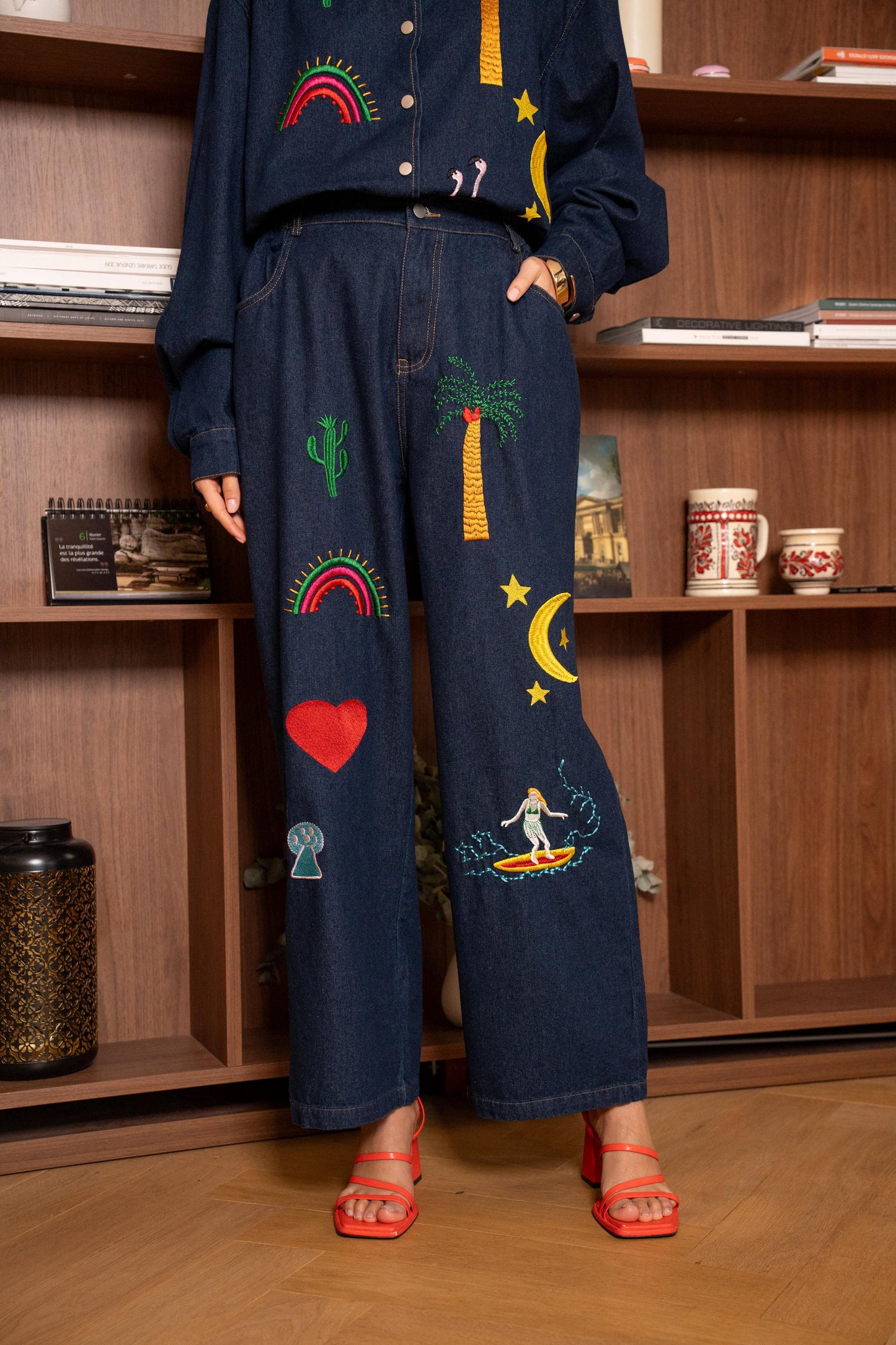 Dark Blue Set Denim Rainbow PQ