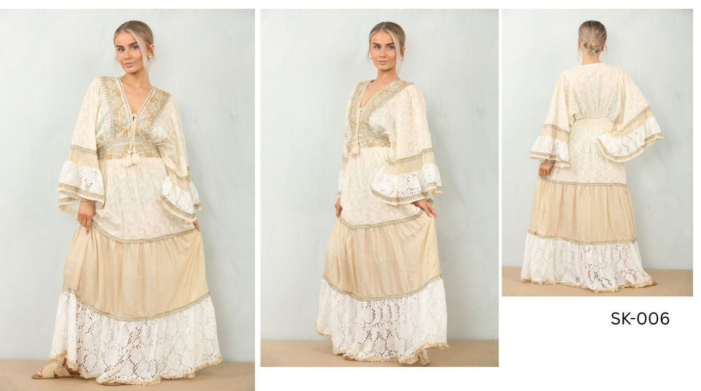 Embroidery Handmade Dress Sumel