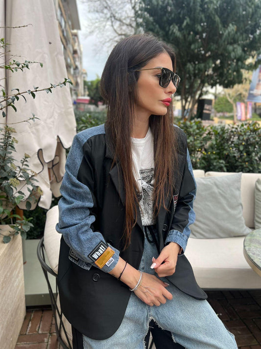 Blazer Mix Denim Max