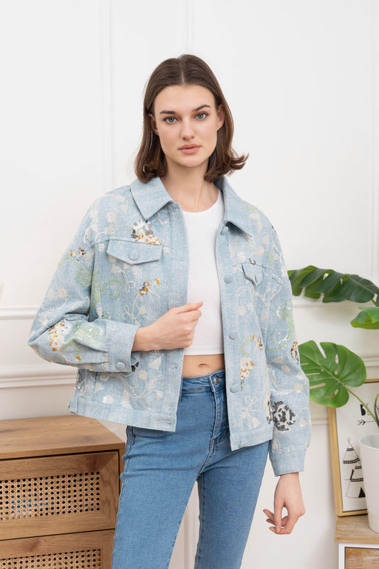 Denim Handmade Tiger New Golden