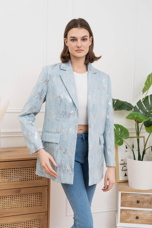 Shining Blazer Denim