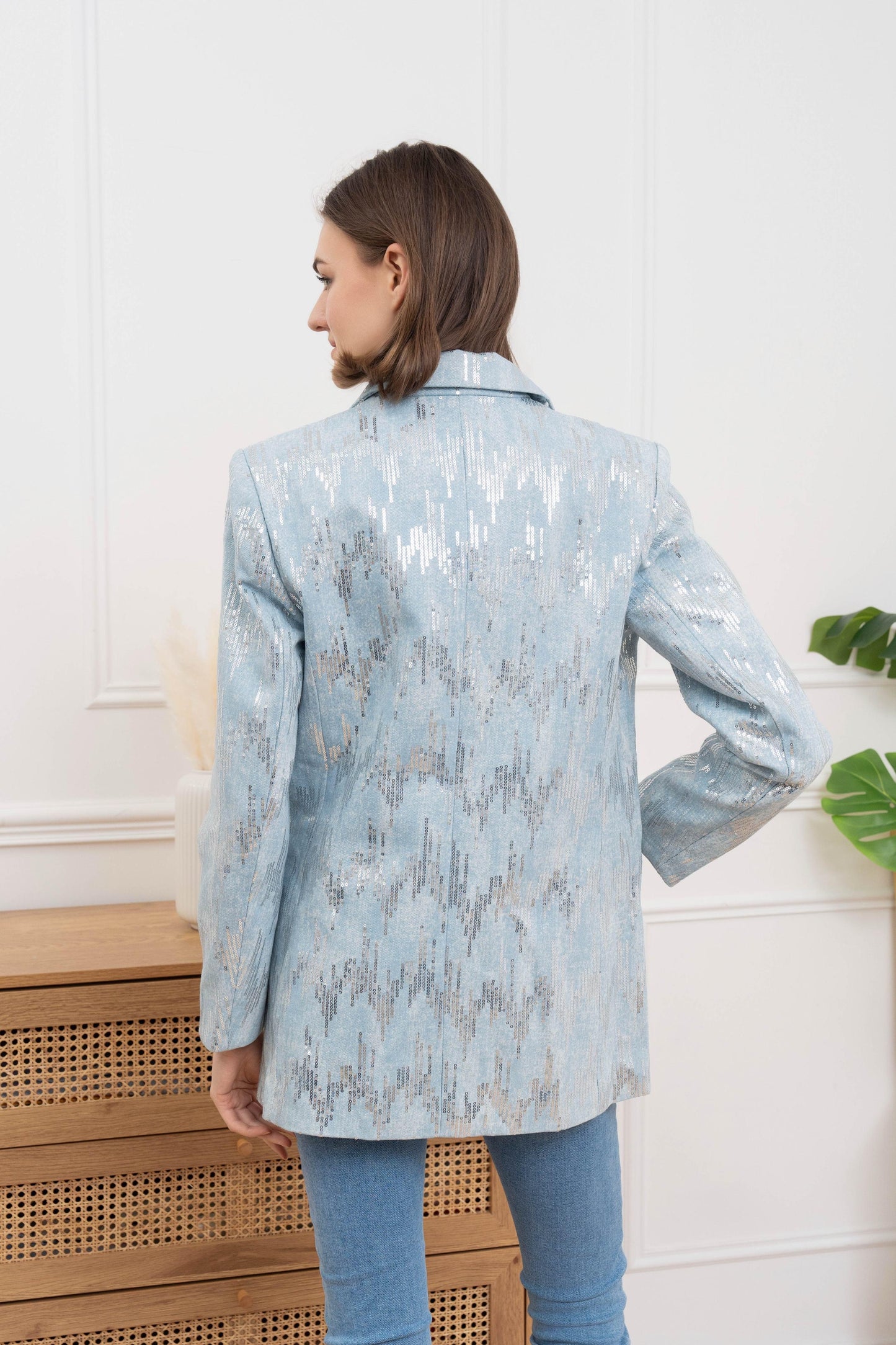 Shining Blazer Denim