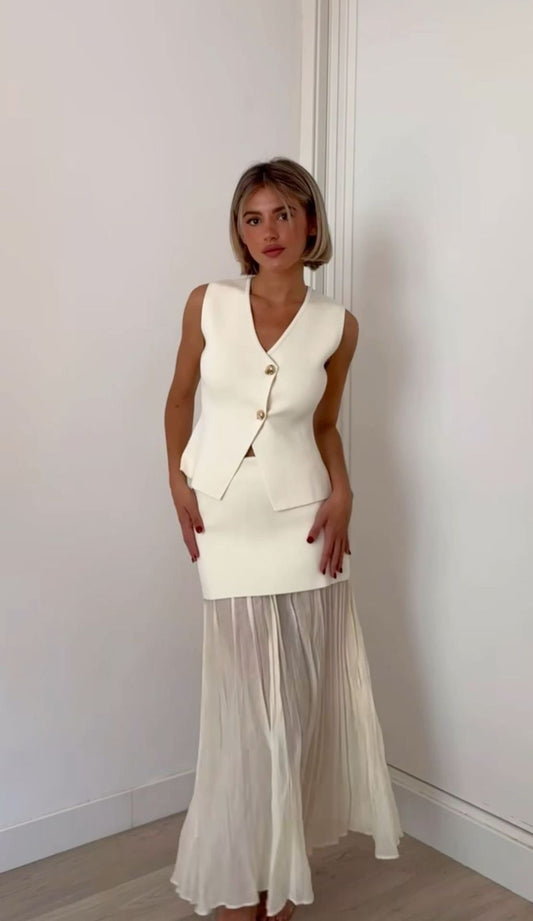 Set Vest Skirt Boutique