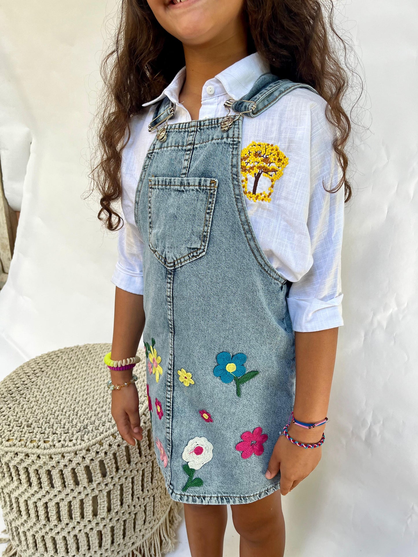 Jeans Dress Flowers