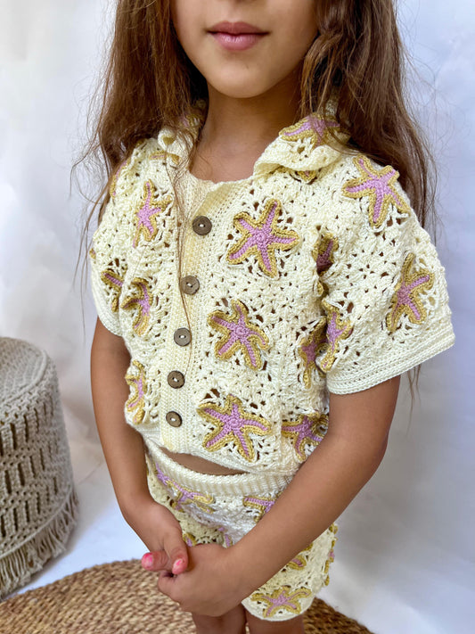 Handmade Starfish Girls Set (100% Pure Cotton)