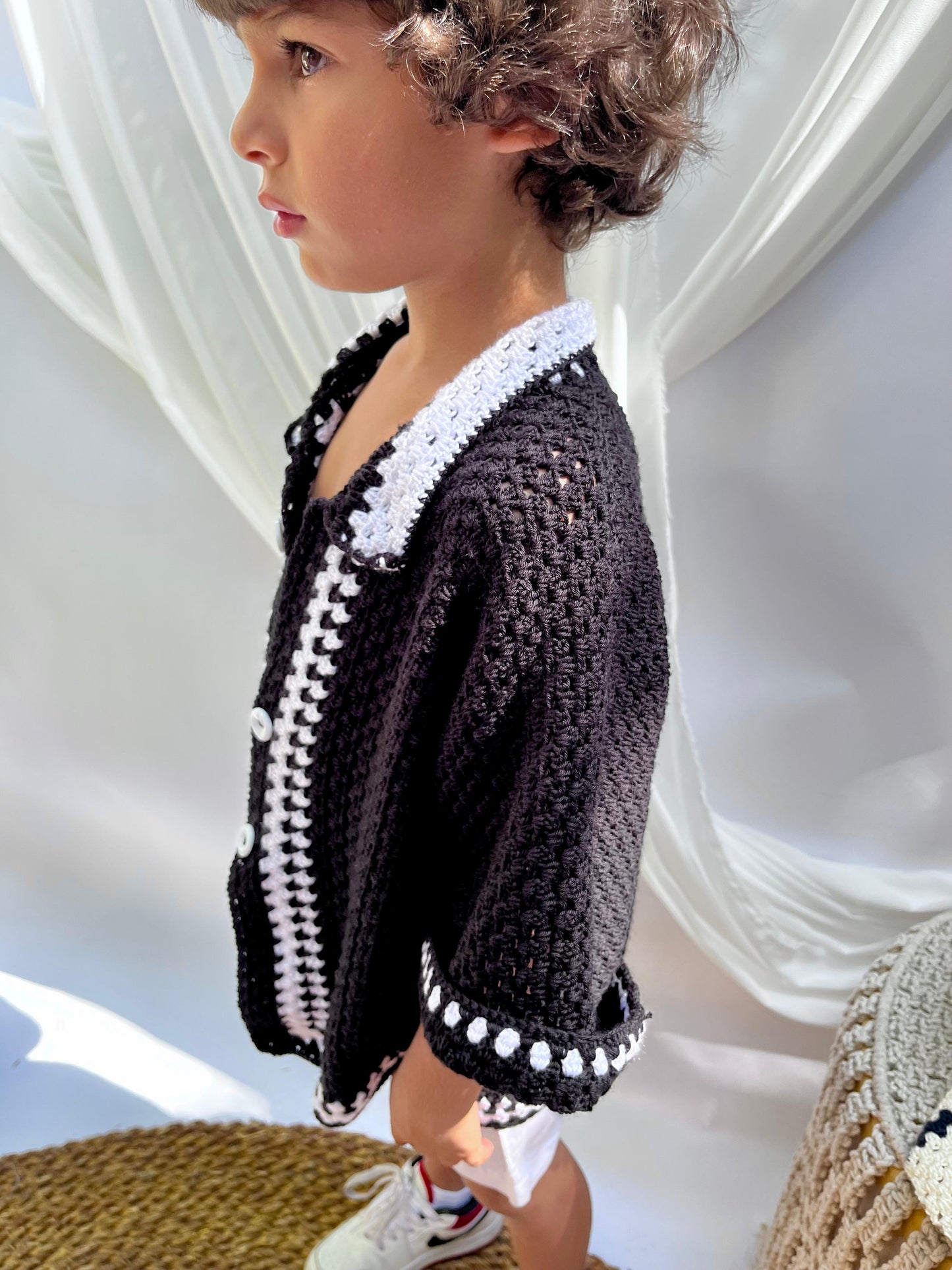 Black Strip Crochet