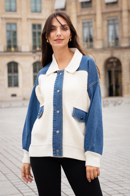 Jacket Denim Mix