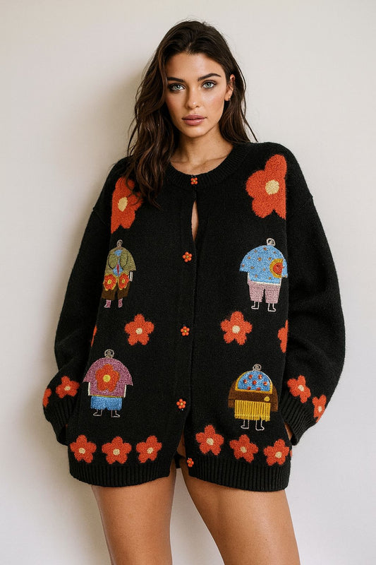 Cardigan Teddy Black