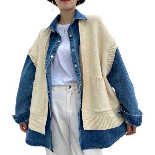 Jacket Attached Vest Off White