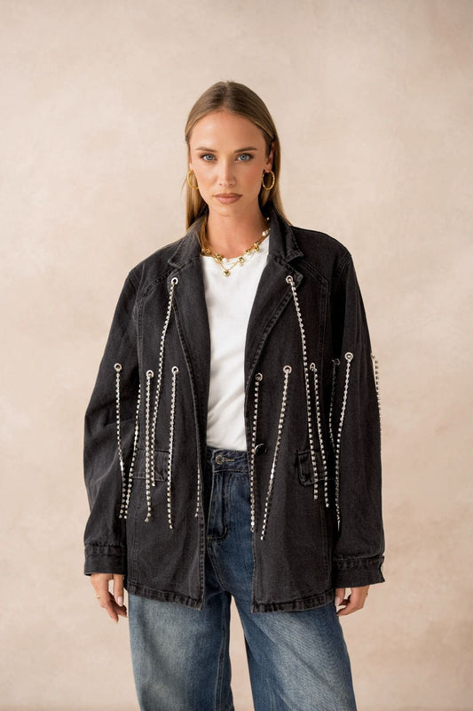 Blazer Chains Denim Black