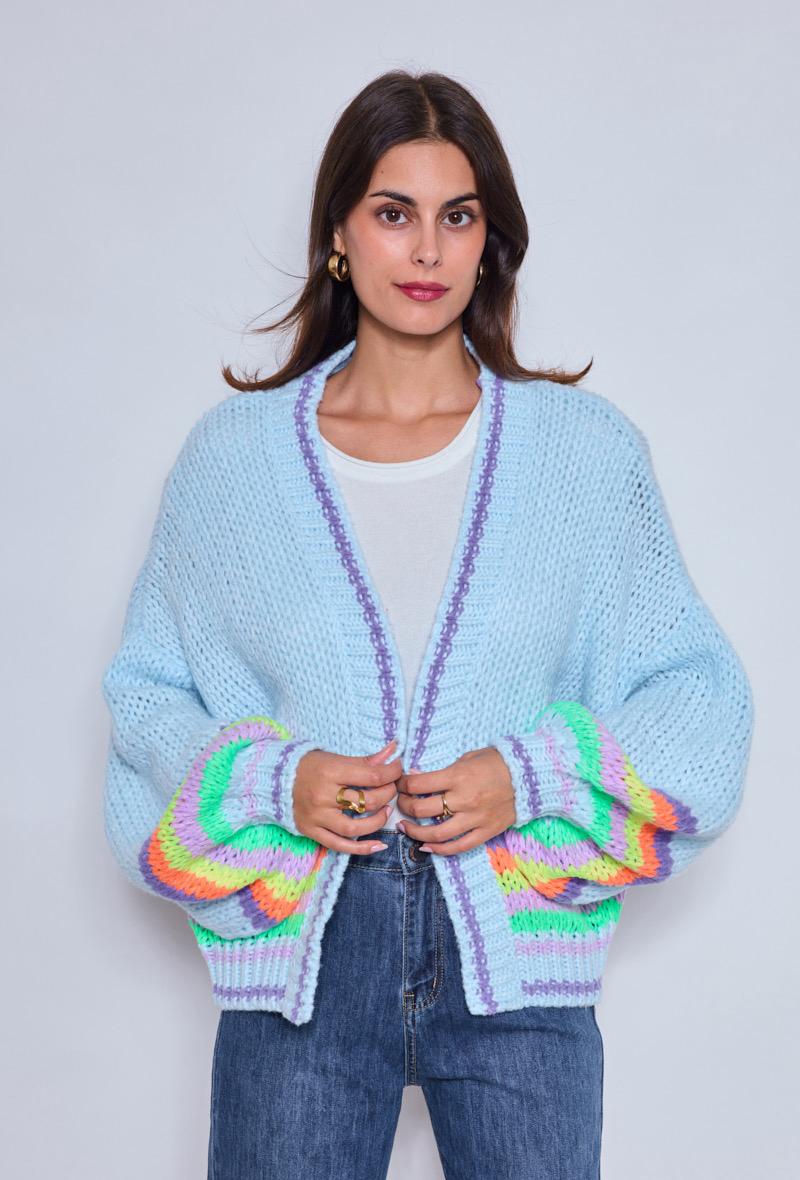 Cardigan Blue Neon