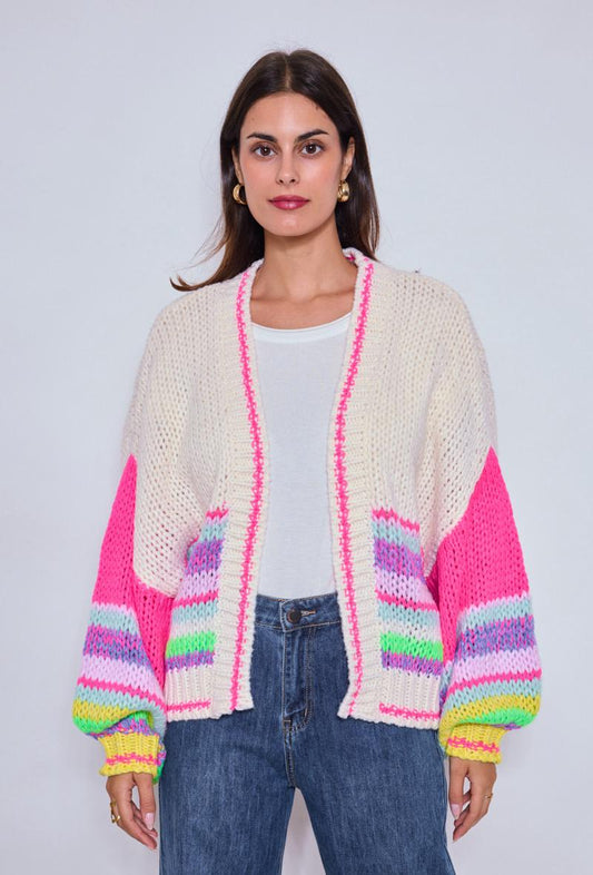 Cardigan Pink Neon