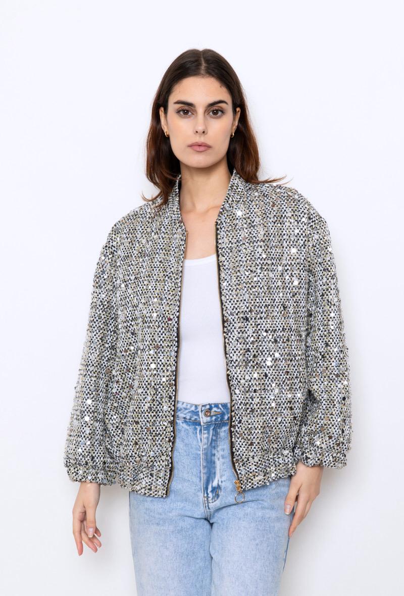 Jacket Sequins Silver