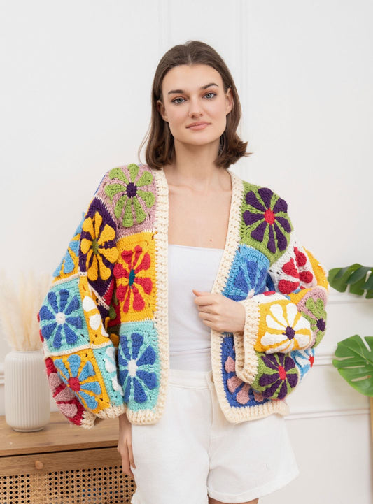 Jacket Crochet offwhite