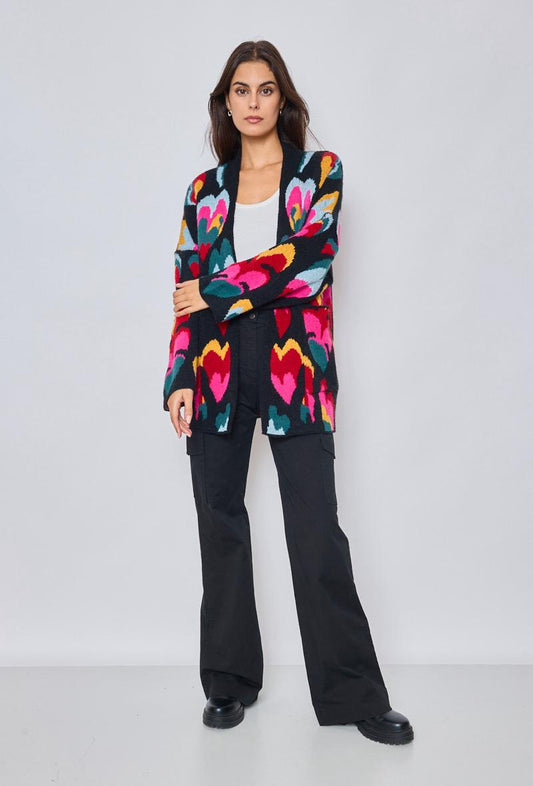 Cardigan Black Hearts