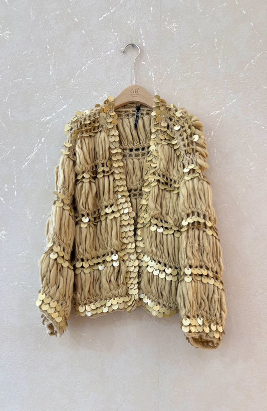 Cardigan Handmade Cafe Gold