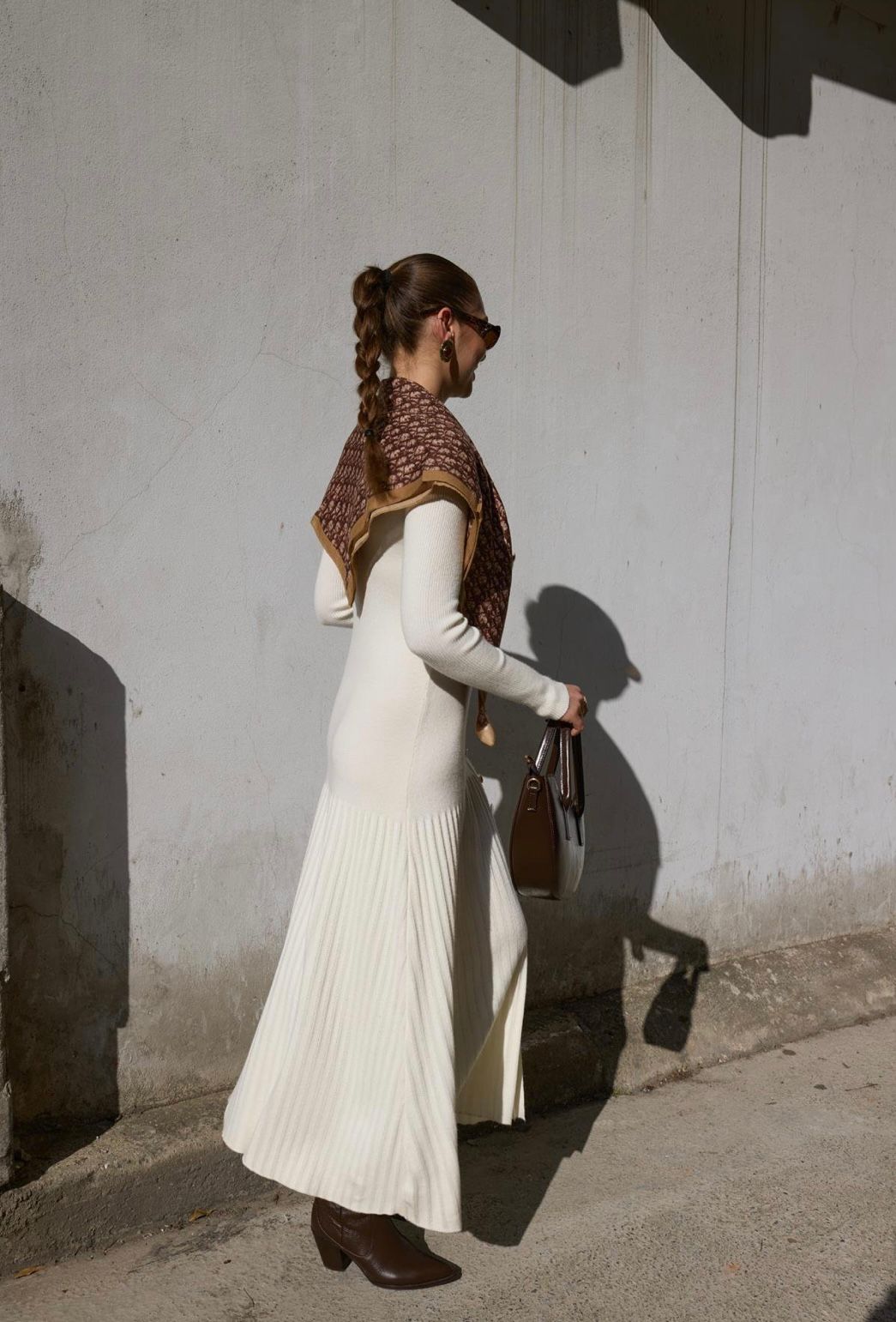 Dress Off White Gold Buttons