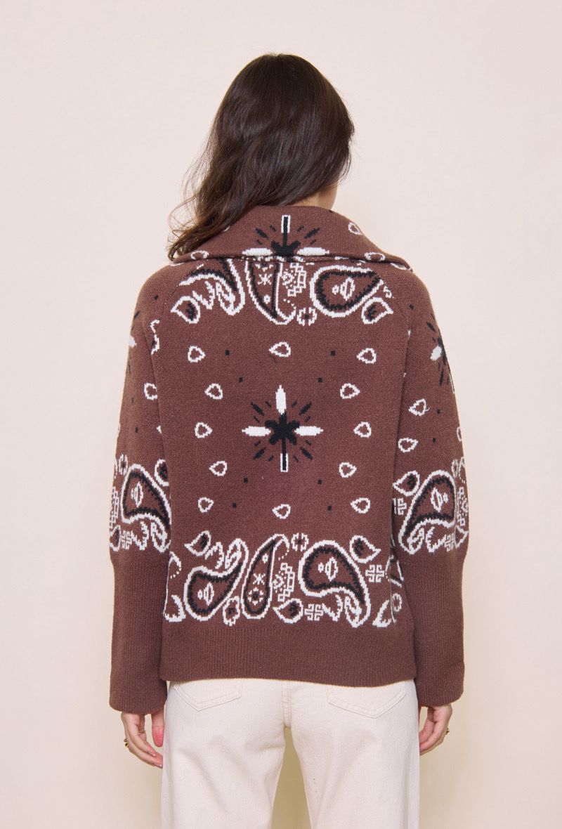 Bandana Zipper Brown