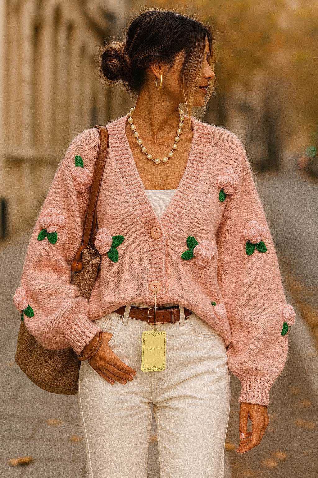 Cardigan Chunky Pink