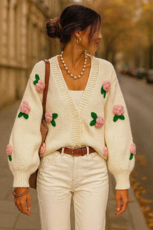 Cardigan Chunky Off White