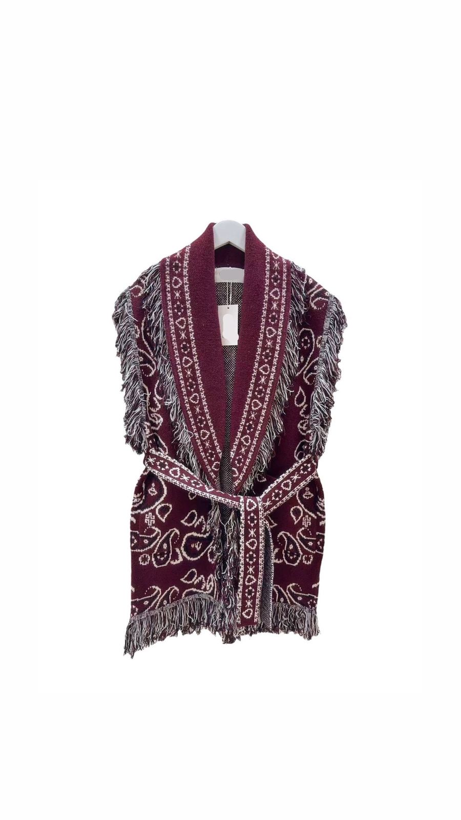 Bandana Vest Burgundy