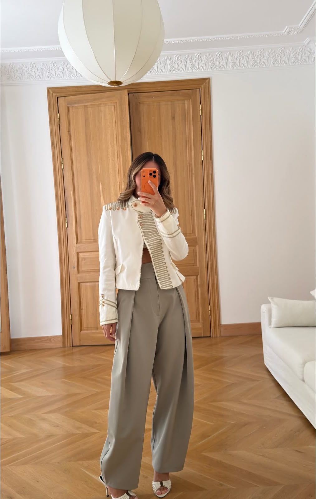 Jacket Napoleon offwhite gold buttons