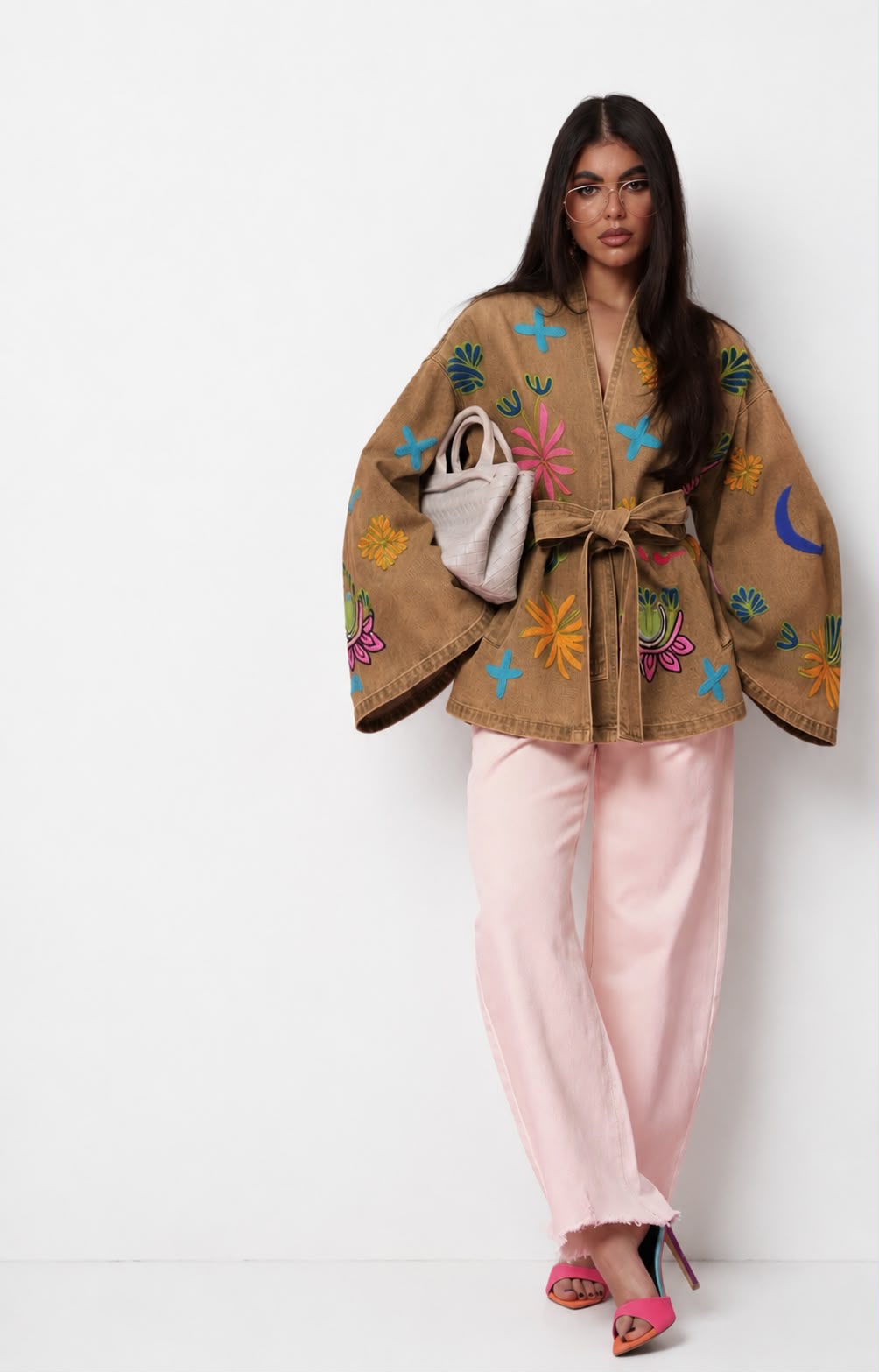 Jacket embroidery camel