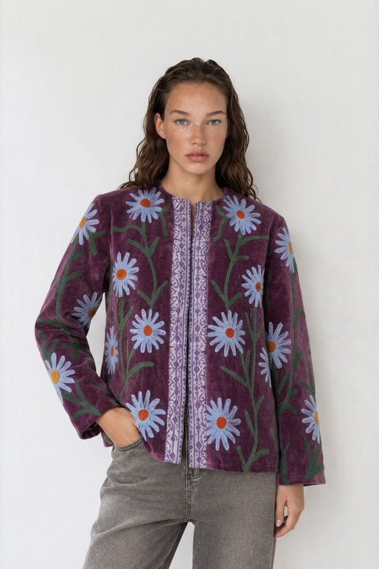 Jacket embroidered