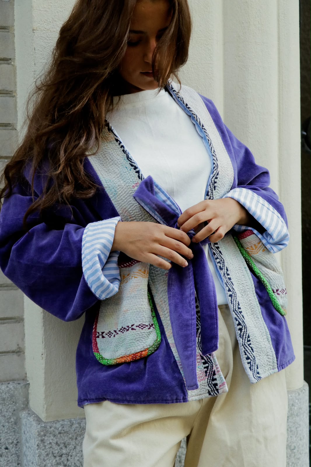 Jacket suede purple limited
