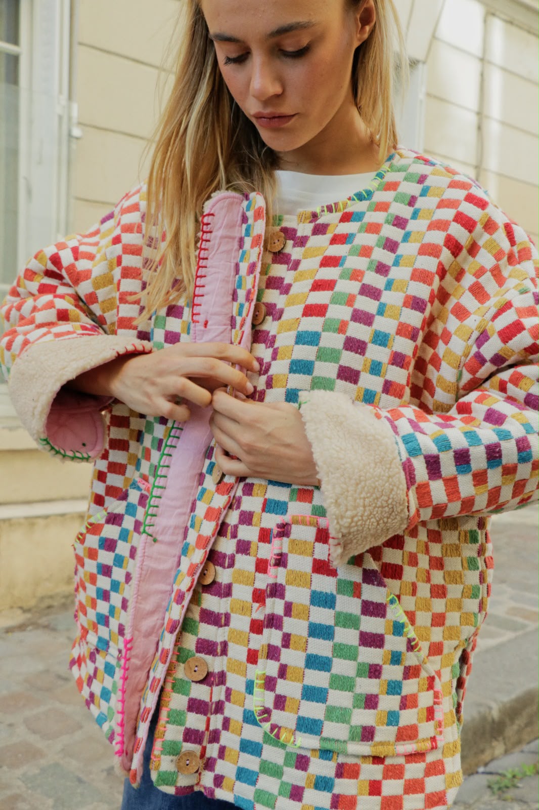 Jacket embroidery multicolor limited