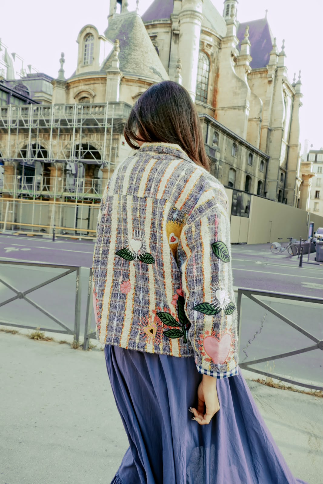 Jacket blue multicolor limited