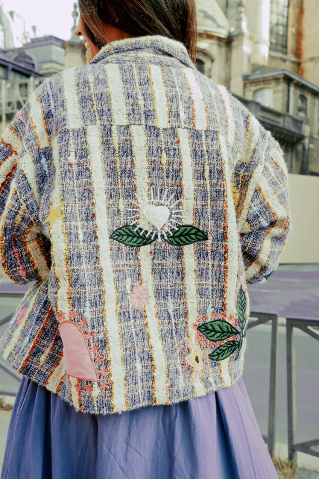 Jacket blue multicolor limited