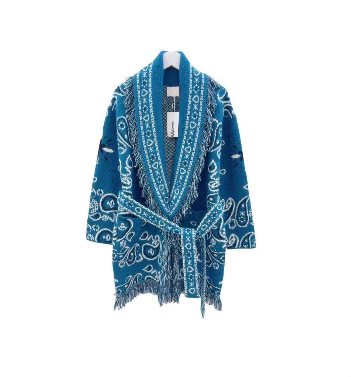 Bandana cardigan turquoise