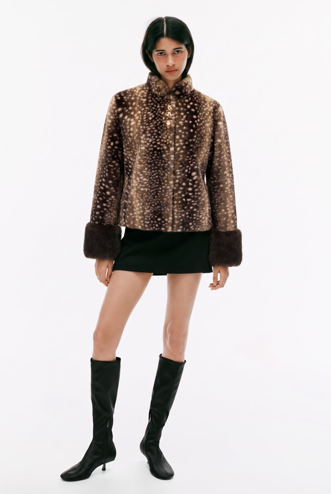 Jacket fur bambi brown